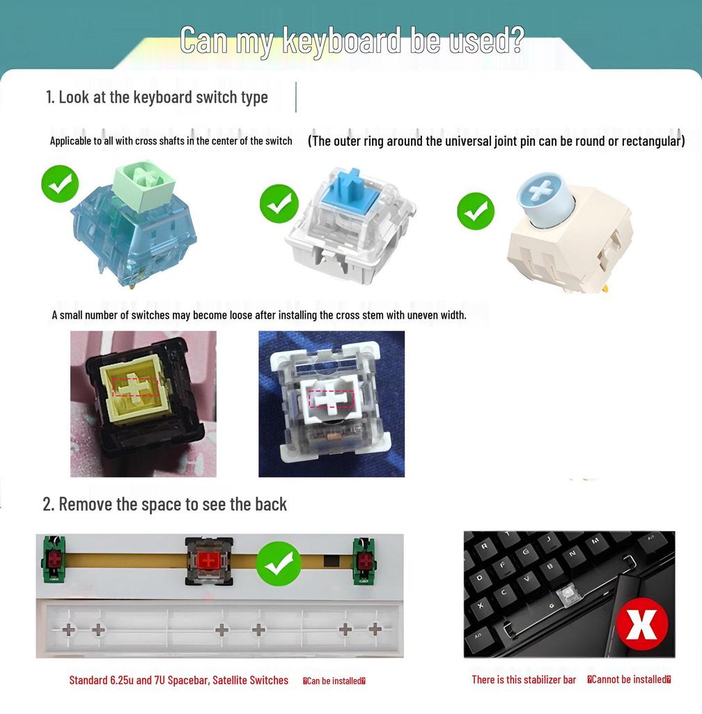 143-Keys Translucent PBT Rubber Tube Keycap Set with Side-Printed Five-Sided Dye-Sublimation for Mechanical Keyboards
