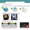 143-Keys Translucent PBT Rubber Tube Keycap Set with Side-Printed Five-Sided Dye-Sublimation for Mechanical Keyboards