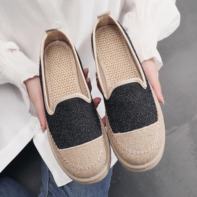 Processing Customized Women's Summer New One-pedal Lazy Shoes with Soft Soles, Comfortable and Casual Versatile Xiaoxiangfeng Fisherman Shoes