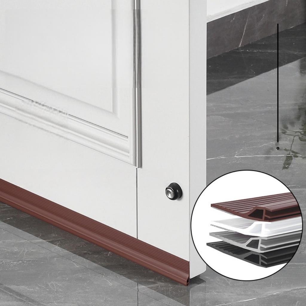 1PC 1m/39.37inch Door Bottom Seal Strip Flexible Windproof Insect-proof Noise Reduction Home Draft Stopper Tear-resistant Seal B