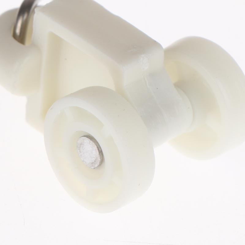 50Pcs Electric Curtain Rails Runners Hooks Thickened Curtain Track Curtain Rail Hook General Pulley Smart Curtain Accessories