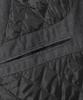 Trillion Pin Stripe Officer Crop Bomber Jacket_Gray