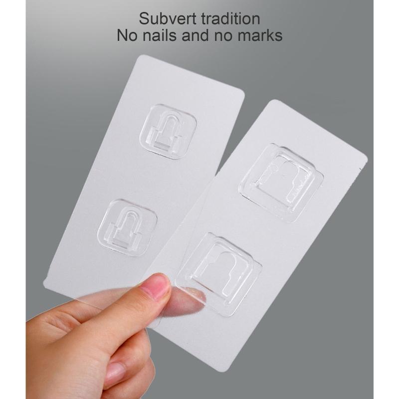 Strong Sticker Buckle Strong Stickers Sticky Hooks Set of 2 Hanger for Home Kitchen Dormitory Router Holder Socket Storage