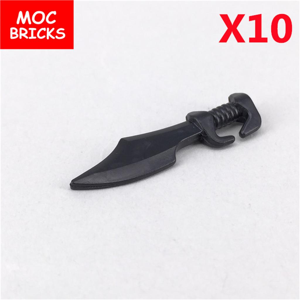 MOC Bricks Sleeve Sword Gun Knife Whip Bow Arrow Oil Bottle Box Soldier Army Action Figure Building Blocks Dolls Boys Toys