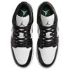 Air Jordan 1 Low Black Gorge Green Summit White Men Sneakers 553558-047