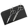 DEEDS Thinning Set of Forged for Hairdressers and Haircutters XP-01 5.5-inch Scissors, 15% Offset, 2, Finish,