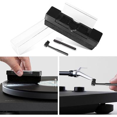Vinyl Record Cleaner Brush Anti-Static Velvet Brush Recorders Cleaning Tools for LP Vinyl Album Daily Maintenance