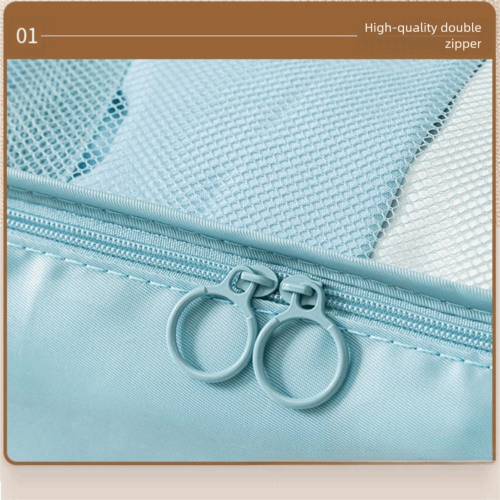 8Pcs Foldable Travel Organizer Set Waterproof Portable Suitcase Packing Cubes Various Sizes Large Capacity Portable Wardrobe