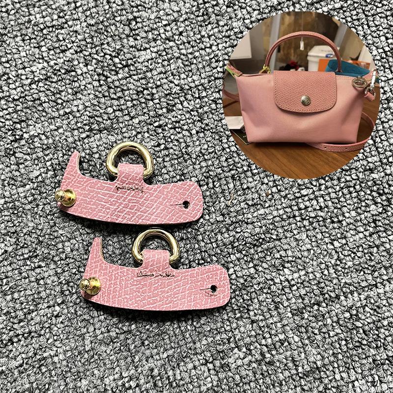 First Layer Cowhide Longxiang Mini Non-destructive Modification Dumpling Shoulder Strap Crossbody Bag Accessories Punching DIY