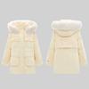 Niaojia women's clothing label cutting autumn and winter new joint fur collar down jacket women's 90 white duck down pie overcome C4589/G-7
