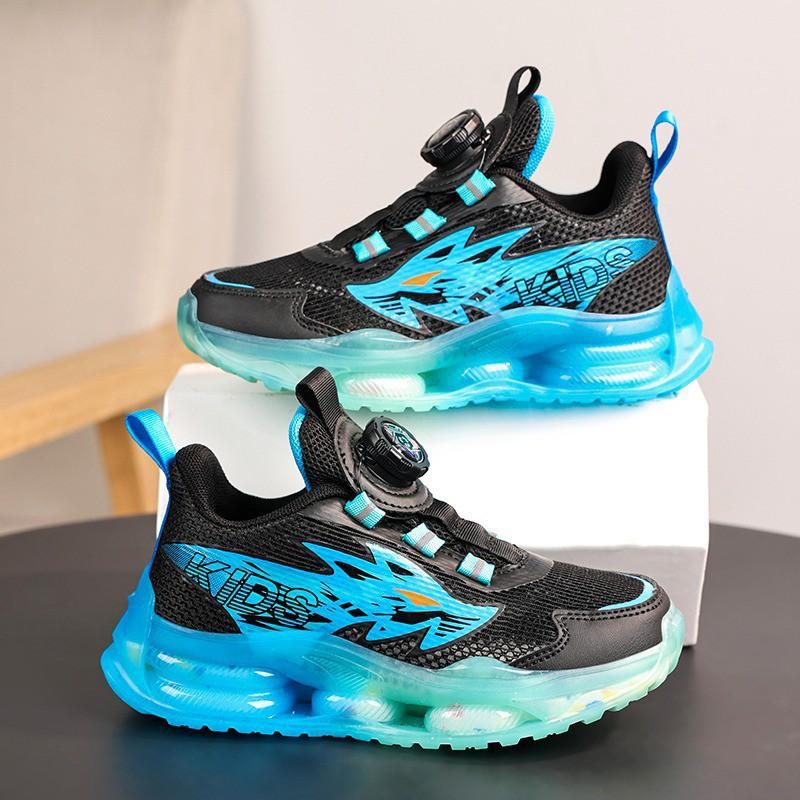 Youth style shoes Boys Running Shoes Kids Lightweight Breathable Mesh Sneakers Anti-Slip Soft Sole Outdoor Indoor Casual Footwear