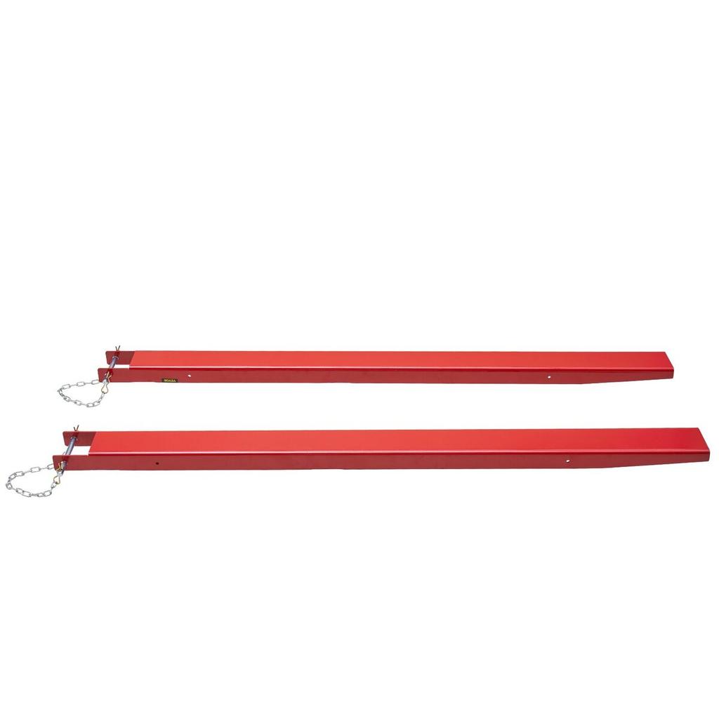 Pallet Fork Extensions, 72" Length 4.5" Width, Heavy Duty Carbon Steel Fork Extensions for Forklifts, 1 Pair Forklift Extensions with Pins, Forklift