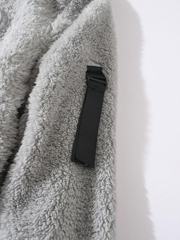 Pull à capuche rembourré en velours pelucheux pour homme Automne Hiver Veste pull pour homme Évacuation de l'humidité Coupe confortable Doux pour la peau Respirant Hauts