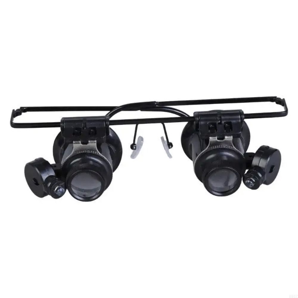 Adjustable 20X Lens Magnifying Eyewear Jewelers Repair Wearing Magnifier  Precision Work