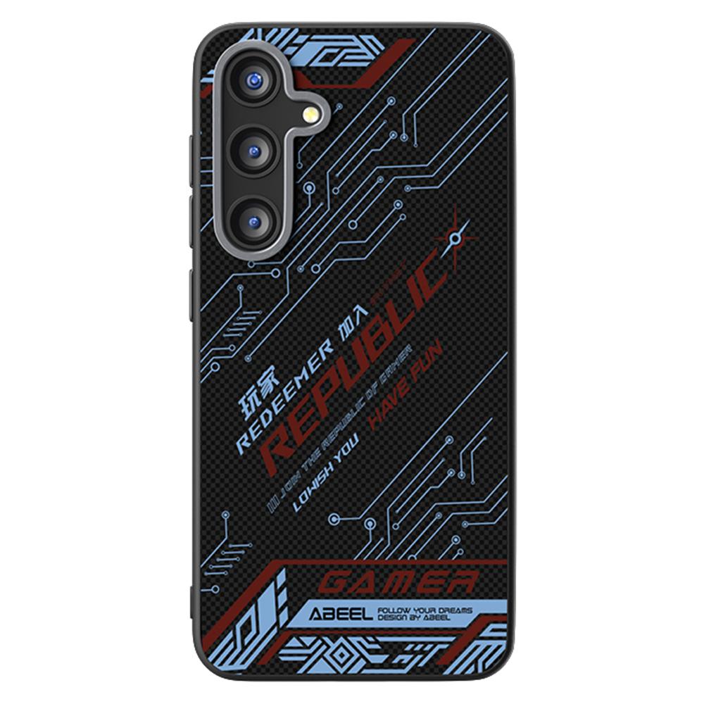 ABEEL Θήκη Για Samsung Galaxy S25 FE Συμβατή με MagSafe Εκτυπωμένη PC TPU Κράμα Αλουμινίου Δερμάτινη Θήκη Τηλεφώνου