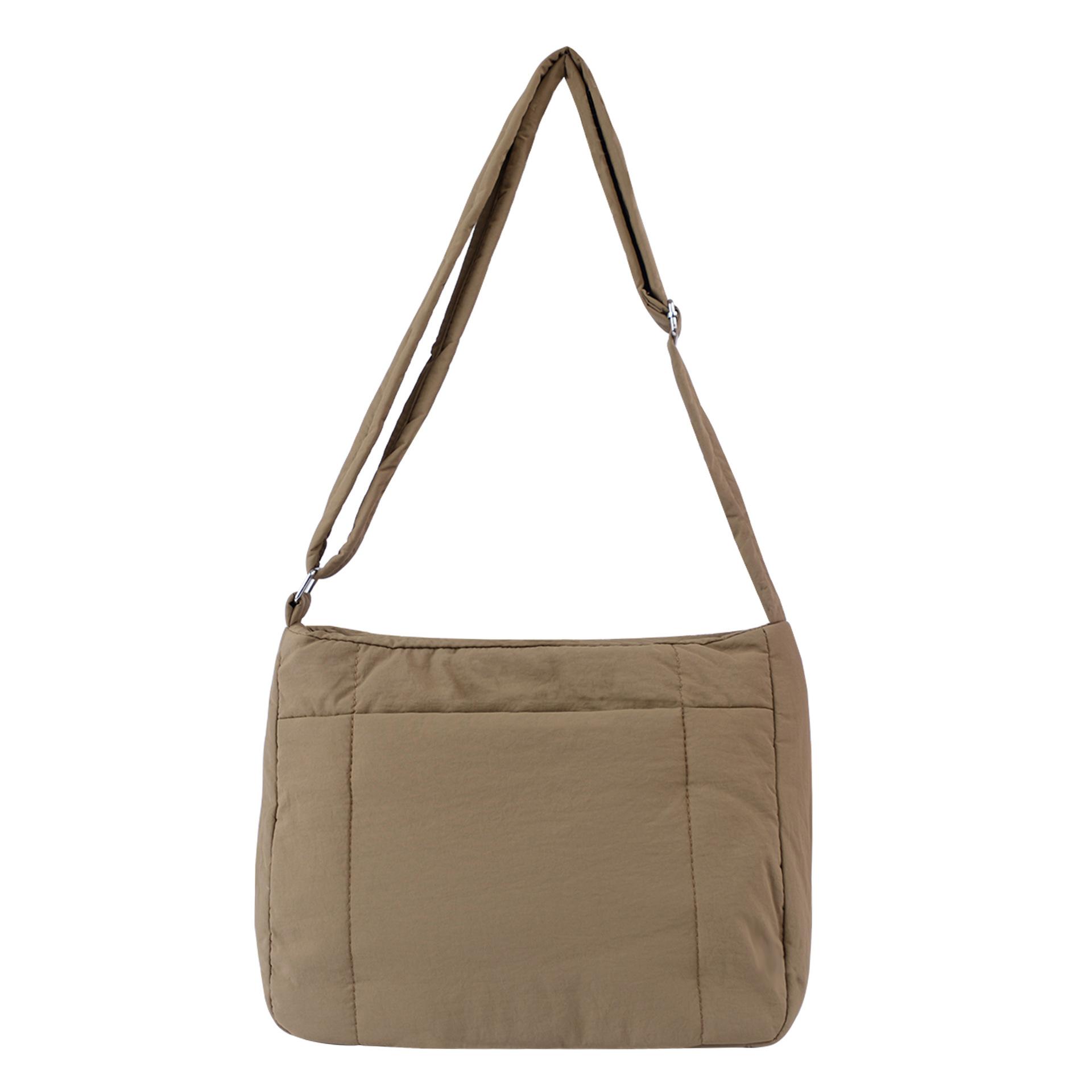 

New shoulder bag large capacity stylish simple versatile messenger bag women s thickened multi-functional padded messenger bag хаки