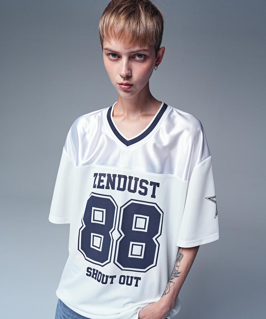 ZENDUST Glow Squad Football Jersey T-Shirt Navy
