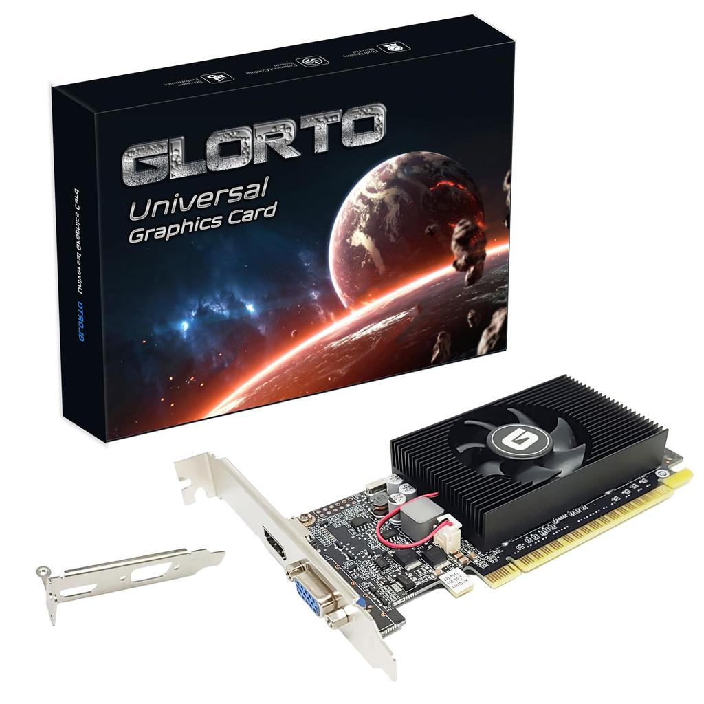 GeForce GT 610 Graphics Card, 2GB, DDR3, 64-bit, PCI Express X16, DirectX 11, HDMIVGA, Low Profile, Entry-level GPU for PC, SFF, and HTPC, Compatible