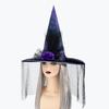 Witch Hat, Unique Flower Decorated for Fashion Enthusiasts, Suitable For Halloween Costume Cosplay Party