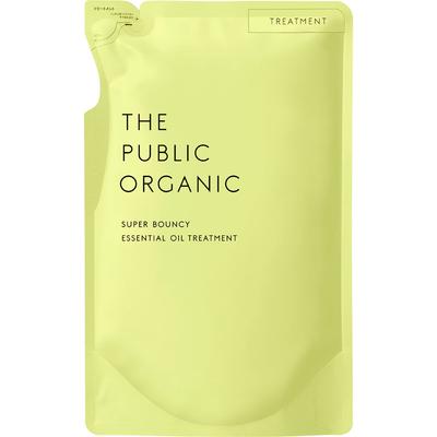 TOKYO COMPOSITE The Public Organic Super Bouncy DM Treatment Refill 400mL Shampoo/conditioner (premium) After Shampooing, Drain Water Lightly and Take
