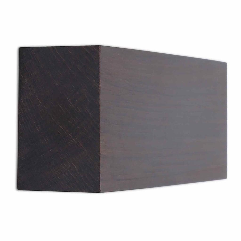 2PCS Ebony Wood Blocks 12x4x2.5cm Lumber Blanks for Carving Turning Musical Instrument Handles