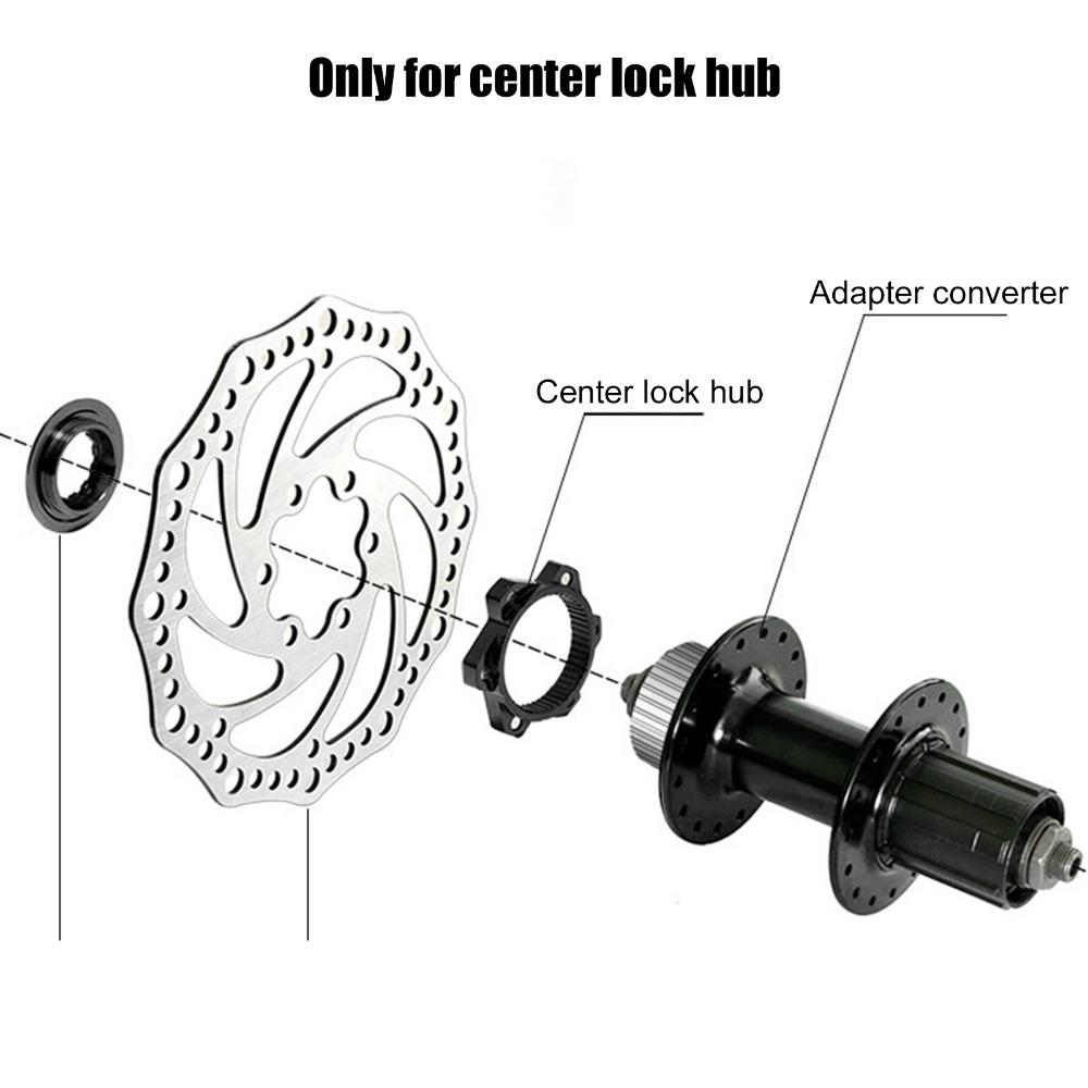 6 Bolts Disc Brake Center Lock Aluminium Alloy Center-Lock Hubs Bike Conversion