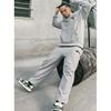 Li Ning Badfive Solid Color Mid Waist Cuffed Fleece Knit Sports Pants Men Pants Light-Gray AKLT879-4