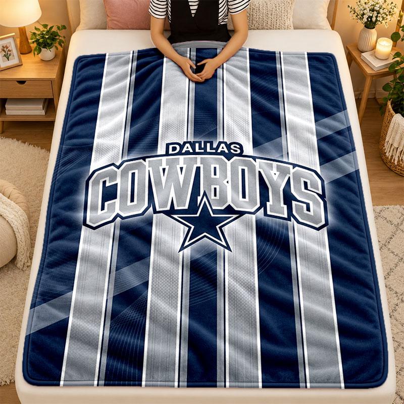 Flannel BlanketDallas Cowboys Warm Soft Throw Blanket for Indoor Sofa Bed Living Room Use