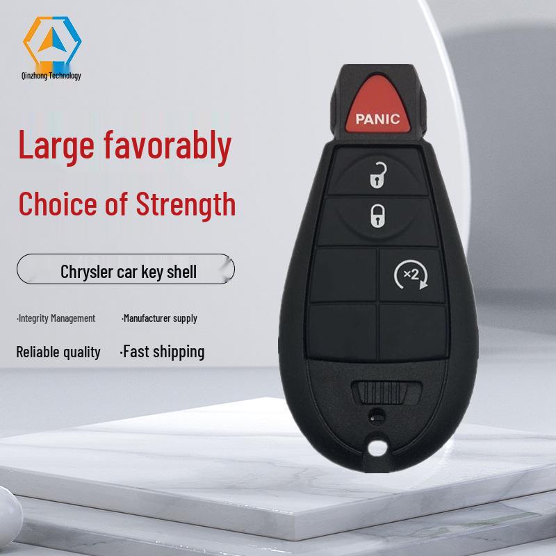 Chrysler 3+1 Button Smart Key Shell - Start X2 Car Key Replacement
