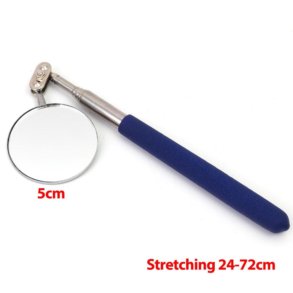 Telescoping Car Inspection Mirror 30mm 50mm Round 360 Swivel Extendable Hand Tool for Auto Mechanic Engine Repair Maintenance