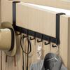 Heavy Dutys Over Door Hangers Wall Mounted Organizer Rack for Coat Towel Bag 5 Hooks Use Coat Hooks Jackets Jewelry