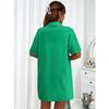 Damenmode Casual Sommer Frühling Einfarbig Druck Kurzarm POLO Kragen Blusen & Hemden Hosen Hosen Anzüge