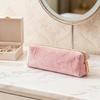 Zippered Closure Pencil Case Light Weight Corduroy Pencil Bag Portable Art Supplies Organiser Pouches For Kid Student