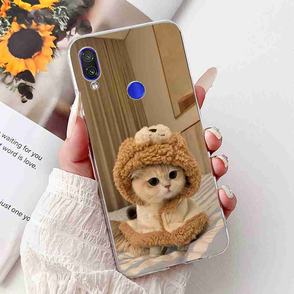 For Redmi Note 7 4G M1901F7G Case Fashion Painted Flowers Soft Silicone TPU Cover For Redmi Note 7Pro M1901F7S 6.3" Phone Shell