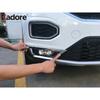 For Volkswagen VW T-ROC TROC 2017 2018  Chrome Front Fog Light Lamp Cover Trim Head Foglight Frame Bezel Trims Accessories