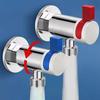 1pc Flow Angle Valve 360-Degree Rotating Control Triangular Valve For Home Plumbing Systems Accessories