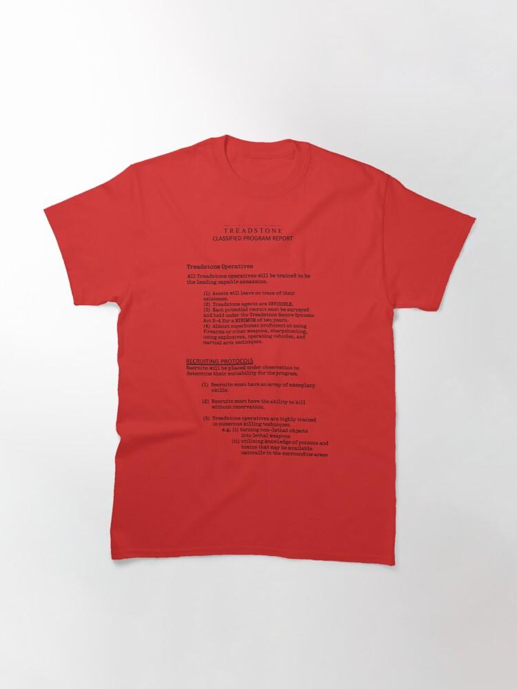 Jason Bourne Treadstone Classified Program Report - Jason Bourne Classic T-Shirt
