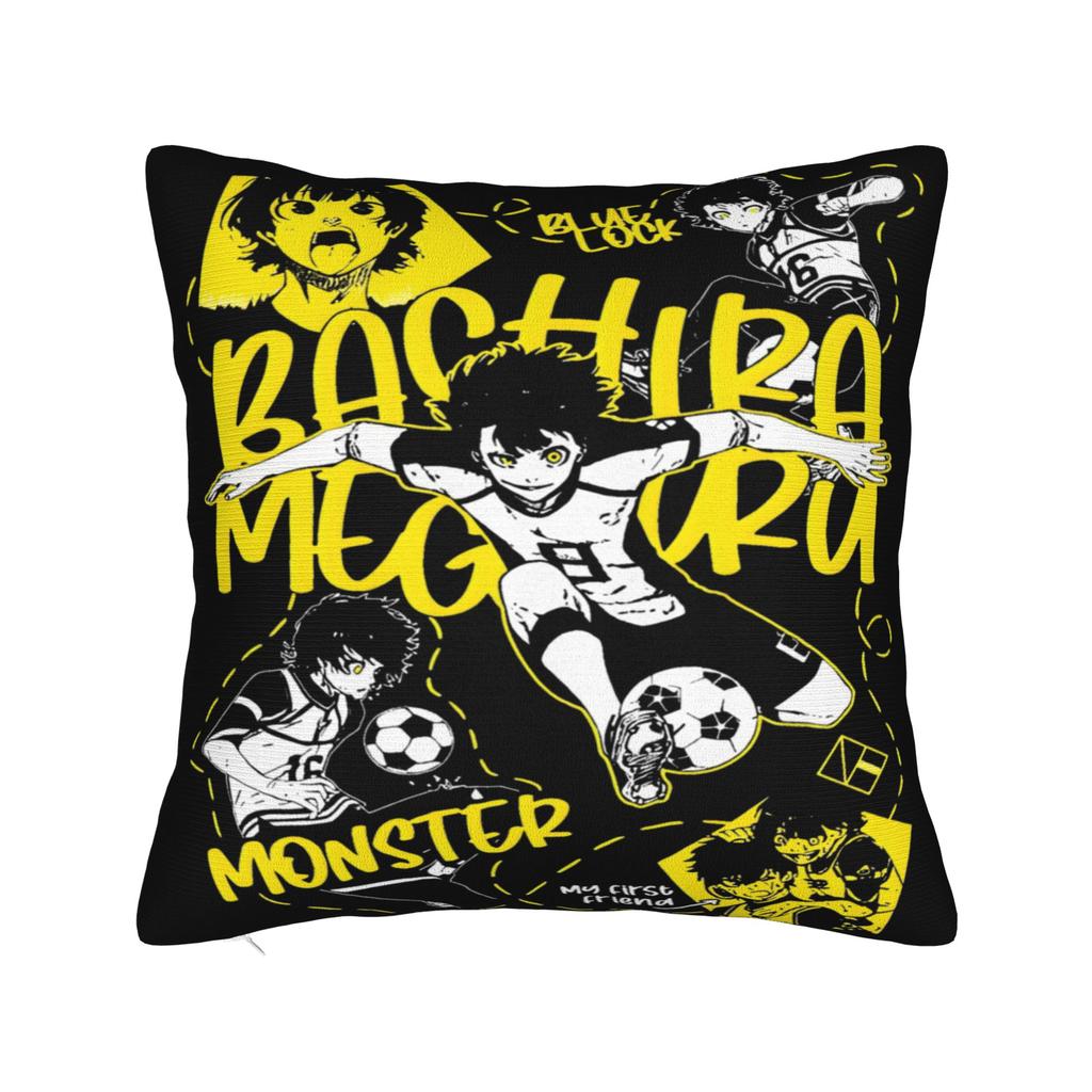 Blue Lock Bachira Yoichi Isagi Pillow Covers Cushion Cover Decorations Football Manga Throw Pillow Case Cover Sofa Multi Size