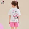 Girls' Summer My Melody Short-Sleeved Shorts Two-Piece Set 2025 New Style Trendy Color-Blocking Outfit for Older Children
