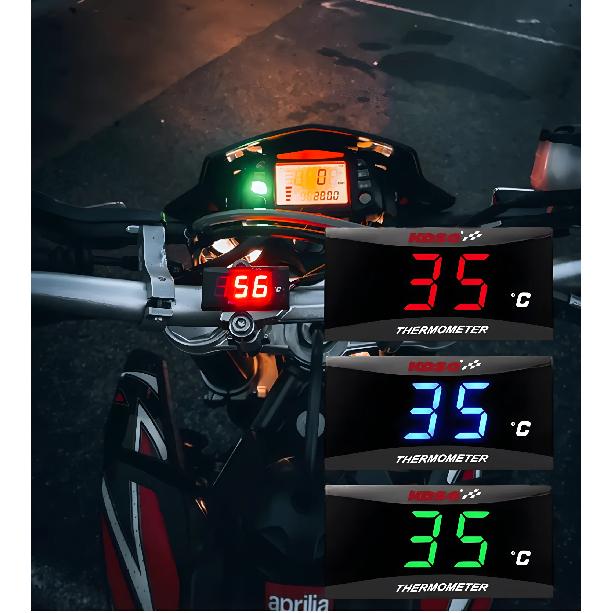 Motorcycle Oil Temperature Gauge Koso Oil Temp LCD Digital Universal Instrument For Yamaha Kawasaki Honda