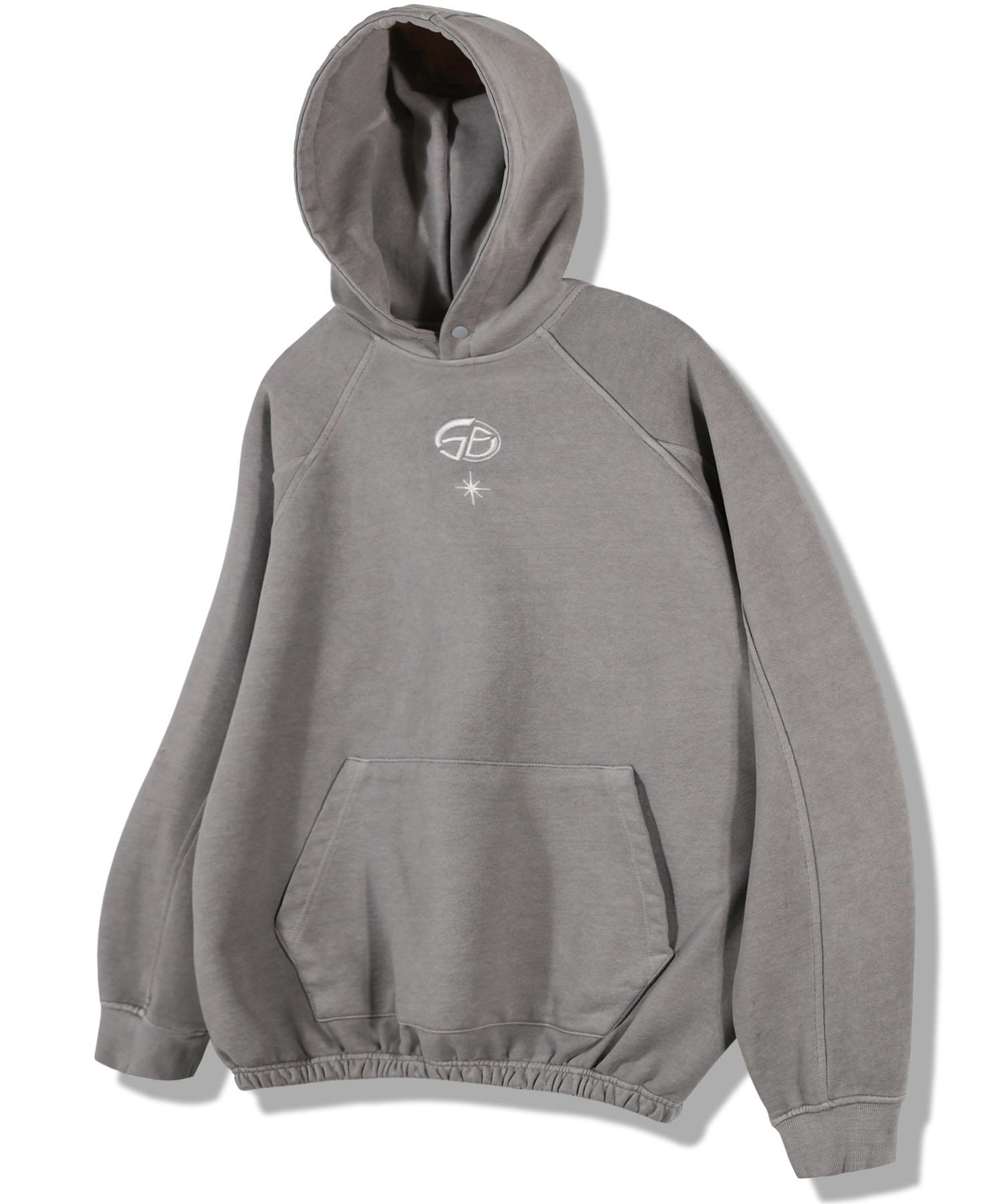 Goobin Pigment Line Banding Hoodie - Light Gray Light Gray/S