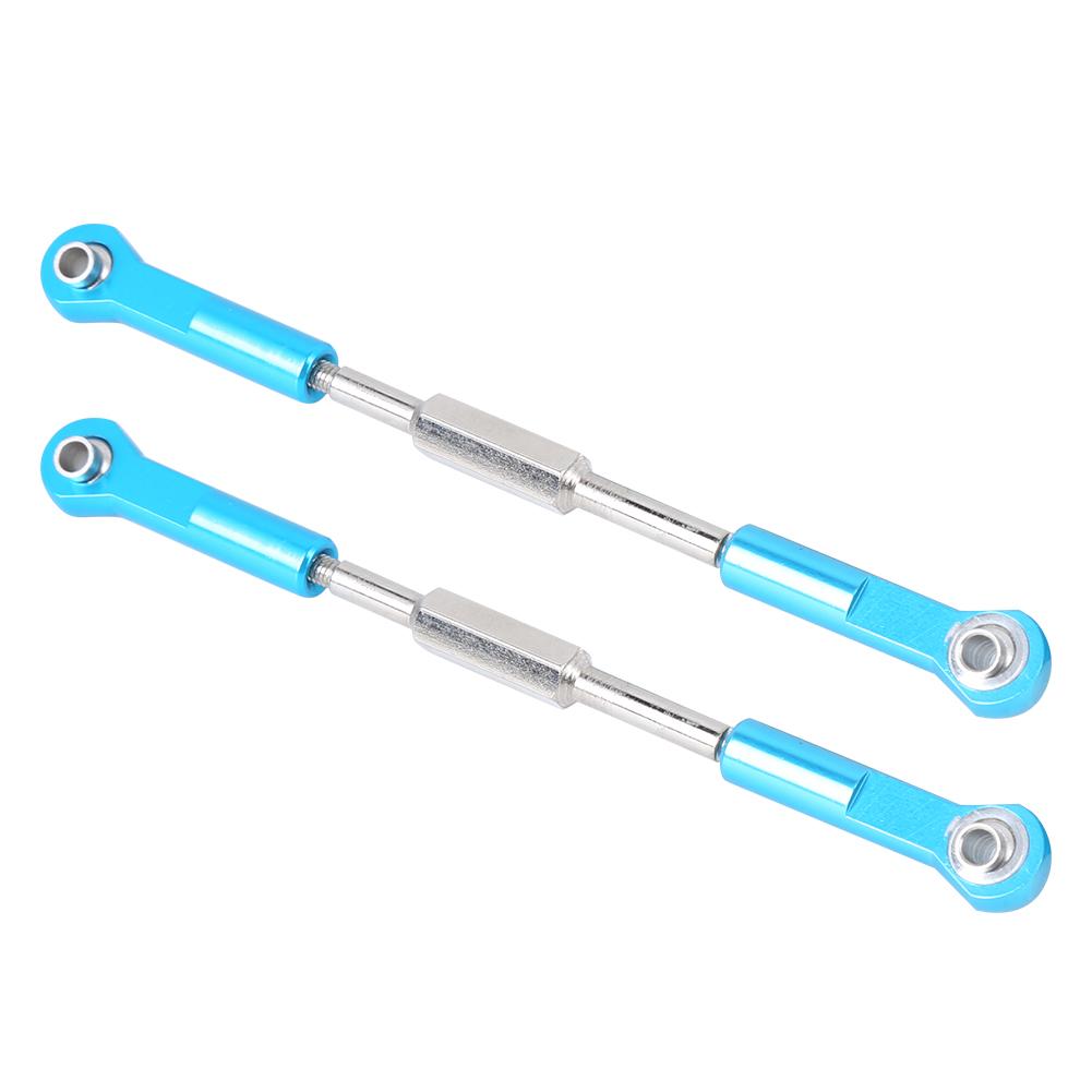 1 Pair Aluminum Alloy Metal Tie Rod RC Accessory Fit for HSP 94762 94763 1 8 RC Car Blue