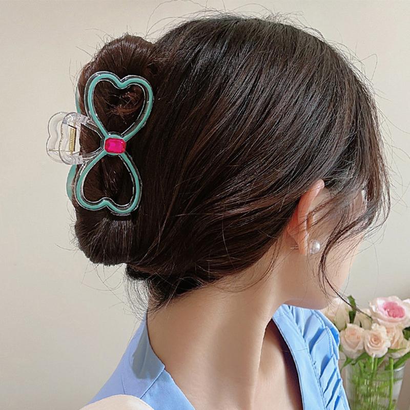 Large Bow Jelly Hair Claw Hairpin Women Girls Korean Sweet Shark Grab Hair Clip Headwear Hair Accessories