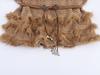 NSSF Handmade Crochet Wave Hem Tie-Waist Furry Women's Pullover Sweater