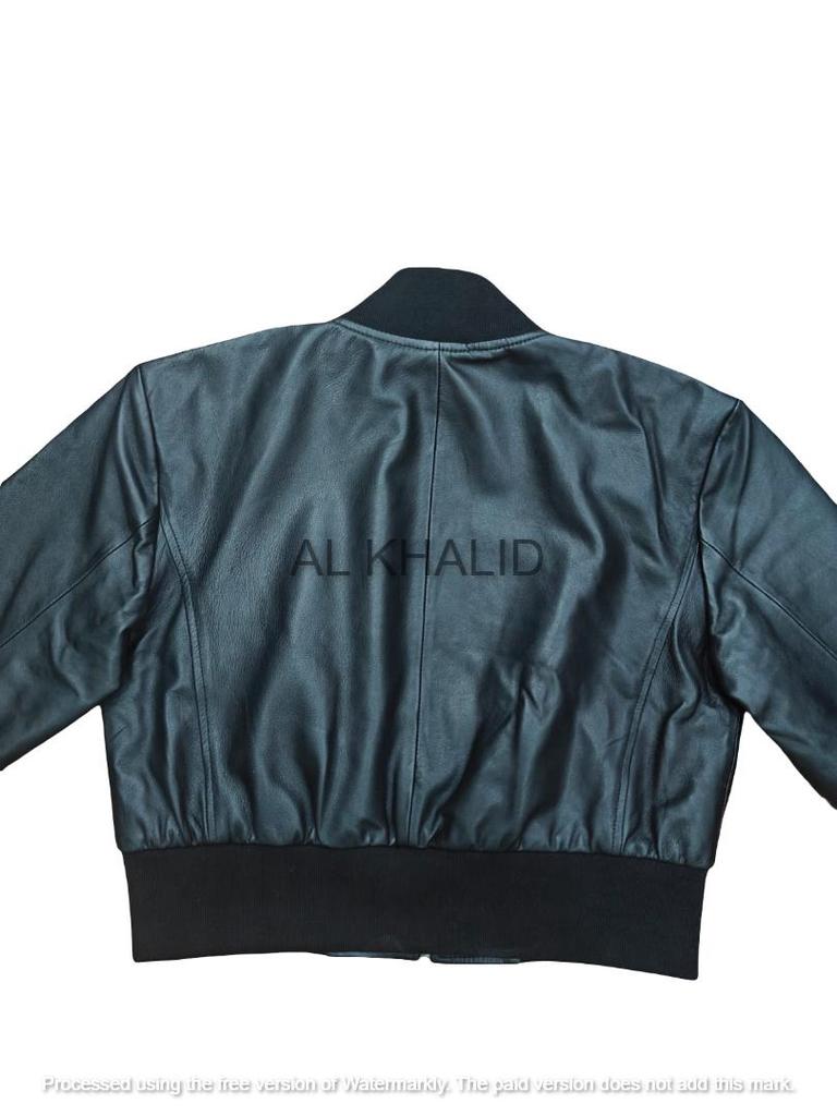 Black Women Soft Leather Jacket Bomber Style Genuine Lambskin Motorcycle Biker