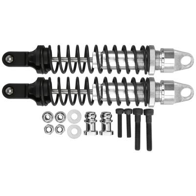 2 Adet 188mm RC Alüminyum Amortisör Amortisör HSP 94050 1 5 RC Benzinli Arazi Araçları için(Gümüş )