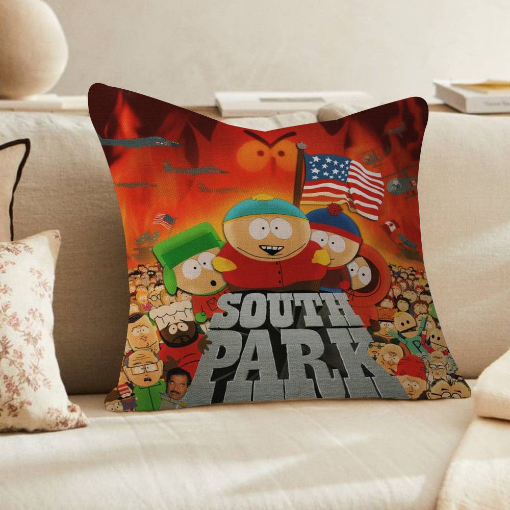 Cartoon Anime Funny South ParkP Pillow Pillow Cushion Cover Pillowcase Living Room Sofa Home Decor Customized