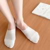 Solid Color Basic Vertical Strip Silicone Non-Slip Invisible Socks College Style Cotton Socks Versatile Comfortable Socks Thin