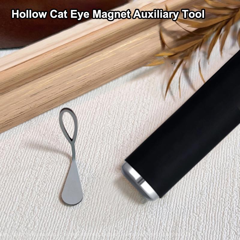 2In1 Cat Eye Magnet Double-Head Hollow Metal Sheet Strong Magnetic French Effect Nail Art Diy Salon Use Multi-Functional Tool