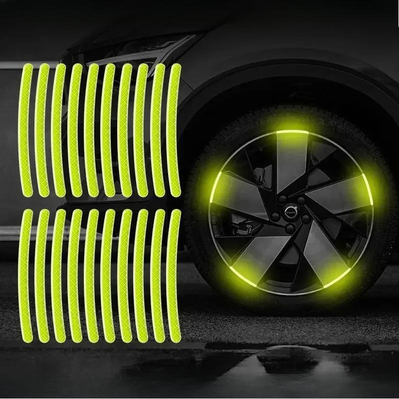 Auto Rad reflektierender Reifen Antikollisionsstreifen Persönlichkeit kreativ Motorrad Elektroauto Aufkleber Dekorationszubehör